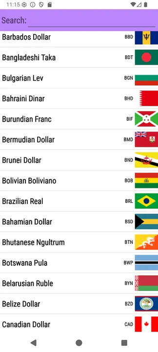 Exchange Rates screenshot 3