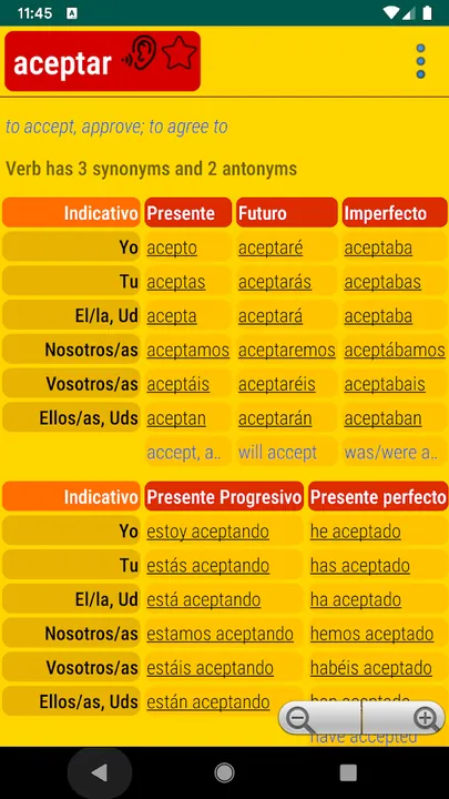 VerbES – Spanish Verb Conjugator & Quiz screenshot 3