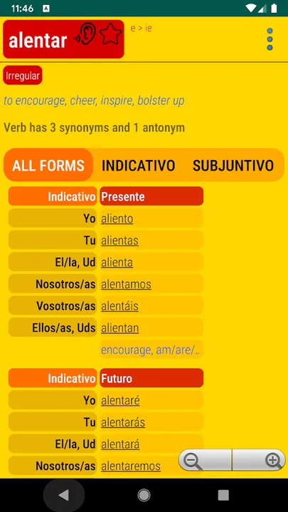 VerbES – Spanish Verb Conjugator & Quiz screenshot 4