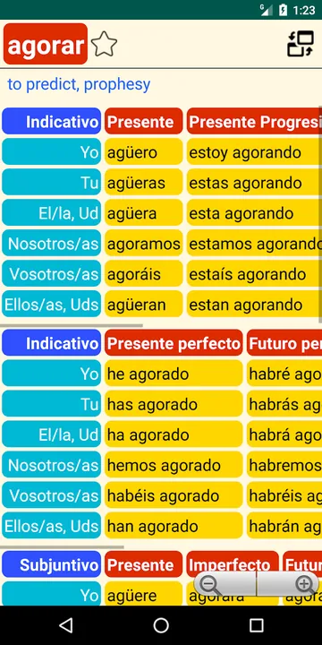 Spanish Verbs and Grammar screenshot 3