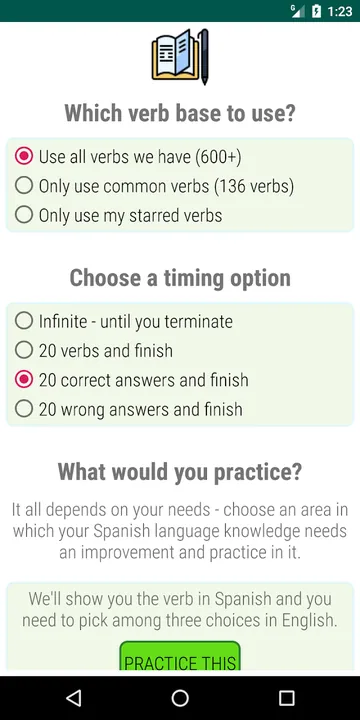 Spanish Verbs and Grammar screenshot 4
